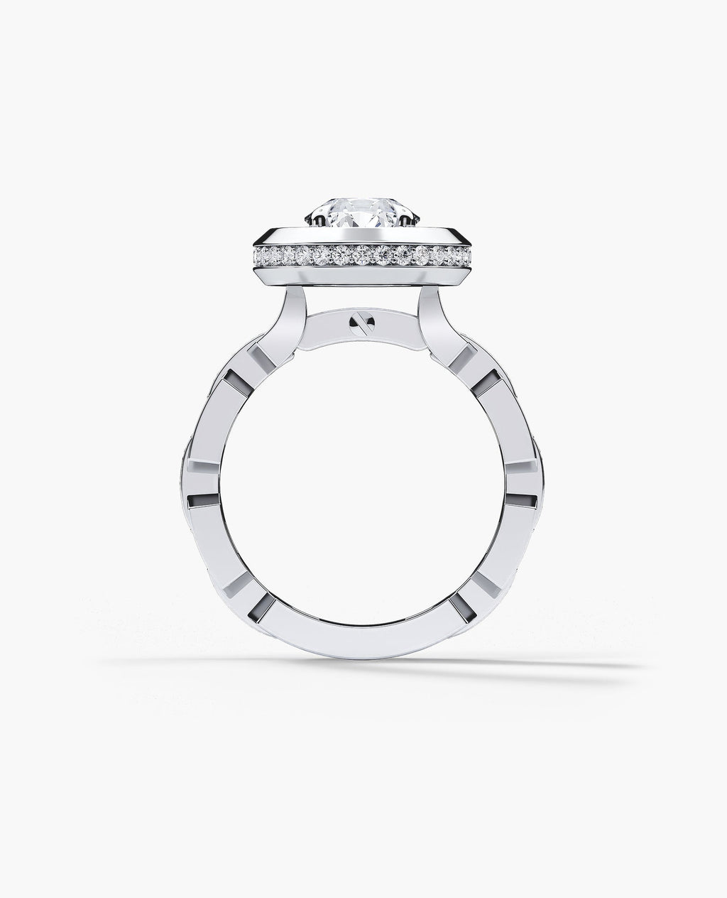 NORTHSTAR Round Cut Diamond Gold Engagement Ring