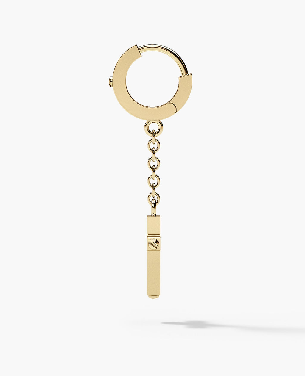 DANGLE Cross Hoop Gold Earring