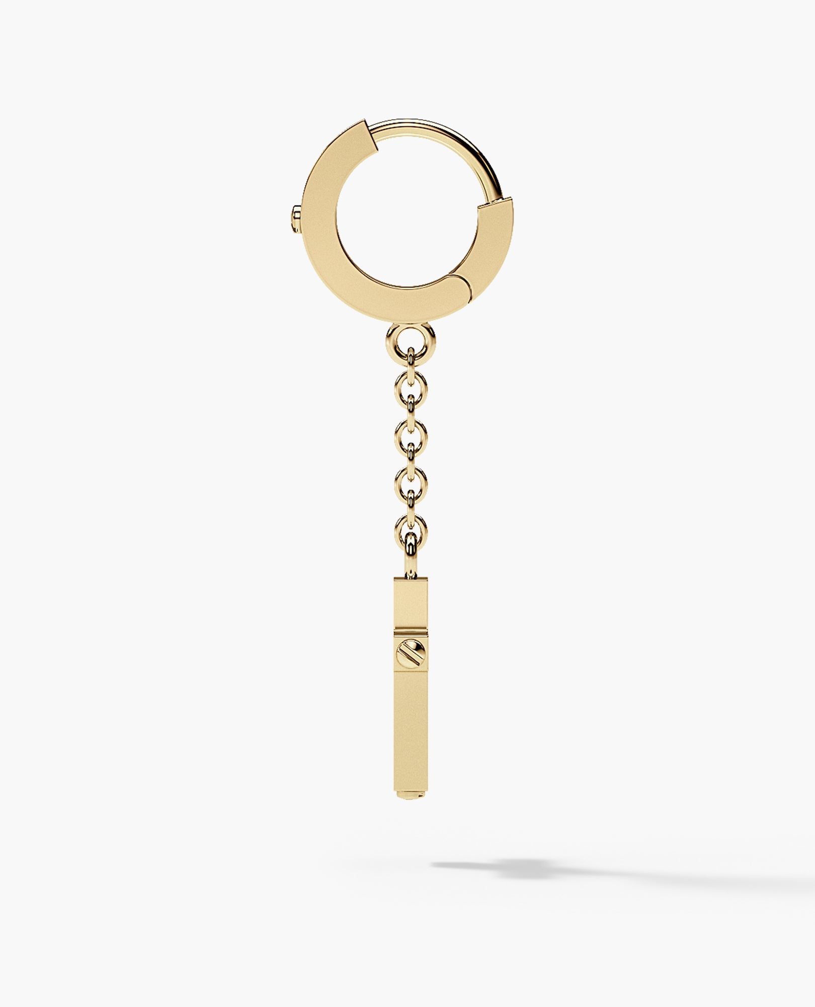 DANGLE Cross Hoop Gold Earring