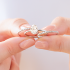 0.48 TCW Round Brilliant Cut Full Eternity Moissanite Wedding Band