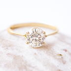 1.20 CT Round Cut Moissanite Solitaire Diamond Engagement Ring