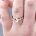 0.48 TCW Round Brilliant Cut Full Eternity Moissanite Wedding Band