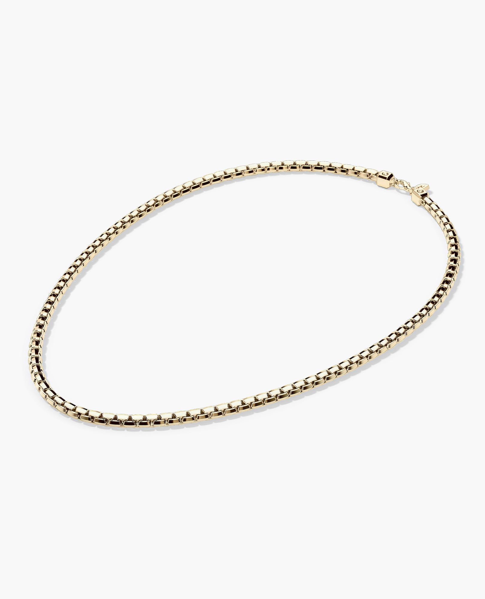 EDGE BOX Gold Chain Necklace - 6mm