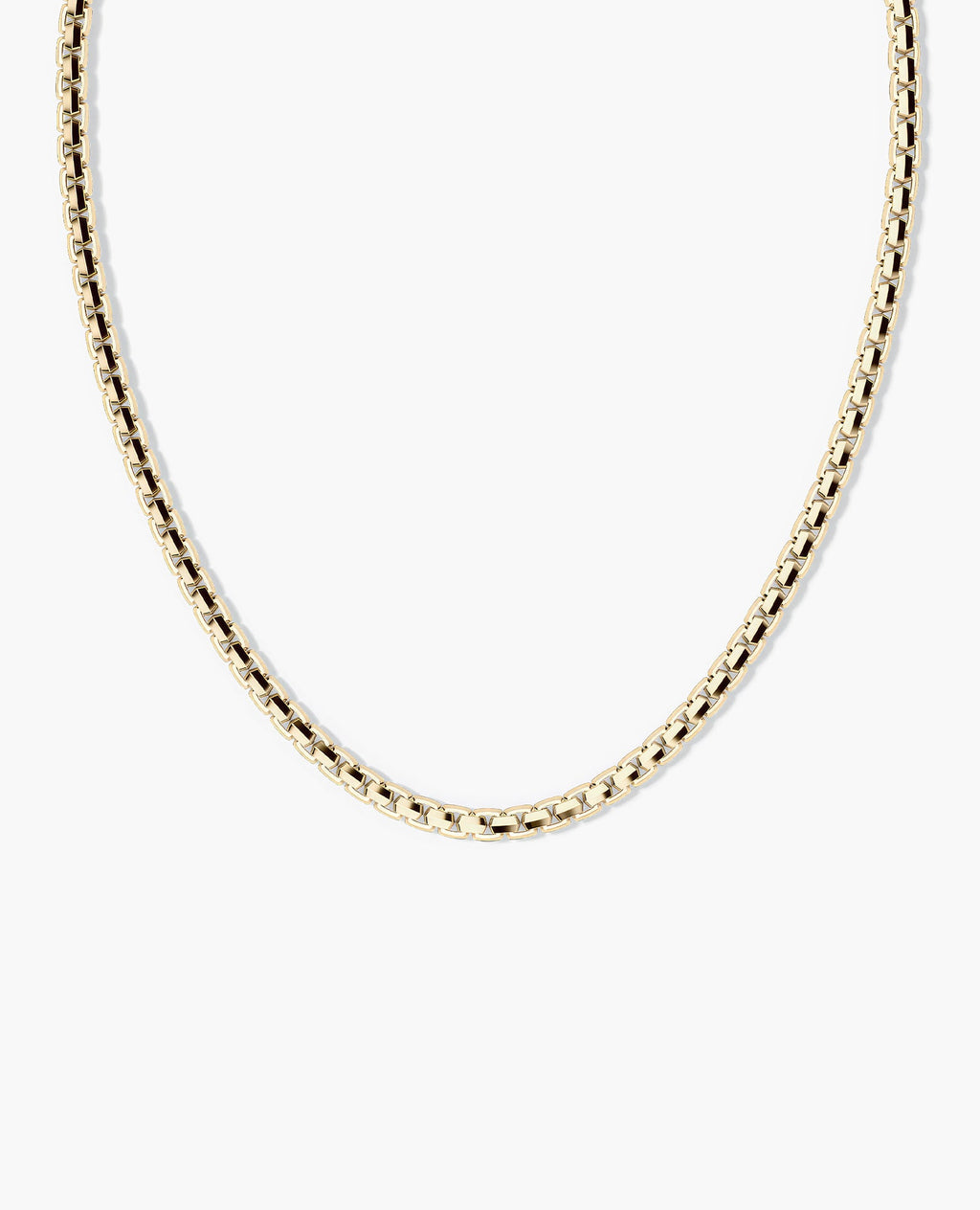 EDGE BOX Gold Chain Necklace - 6mm