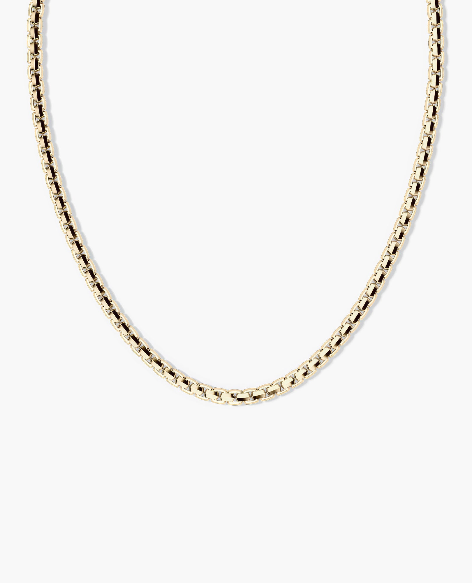 EDGE BOX Gold Chain Necklace - 6mm