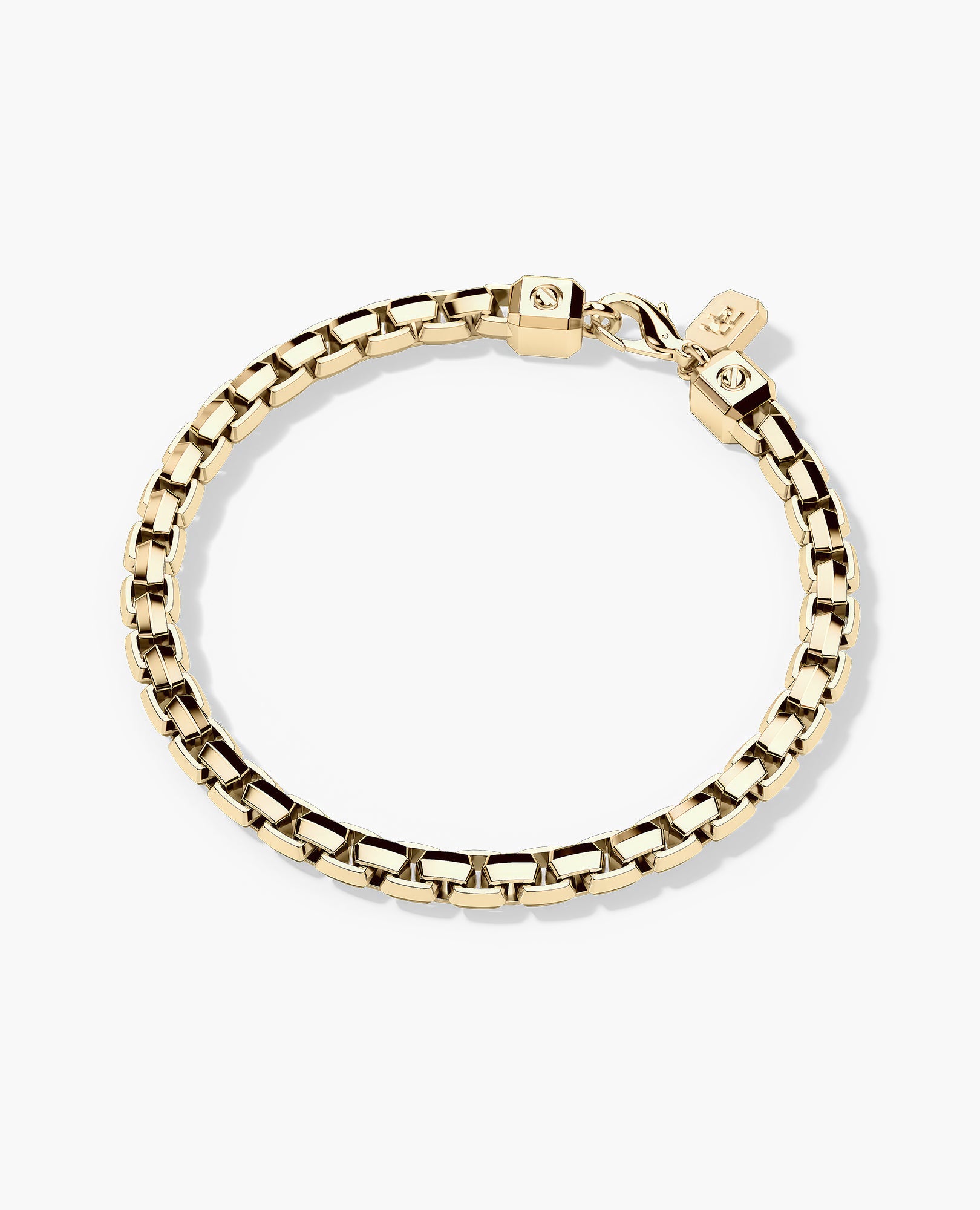 EDGE BOX Gold Bracelet - 6mm