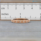 Elegant 14k Rose Gold Diamond Eternity Ring for Women DisneyValley