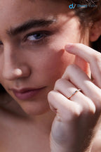 Elegant Stackable Ring with .25 Carat Lab-Grown Diamonds Gold Eternity Band - DisneyValley