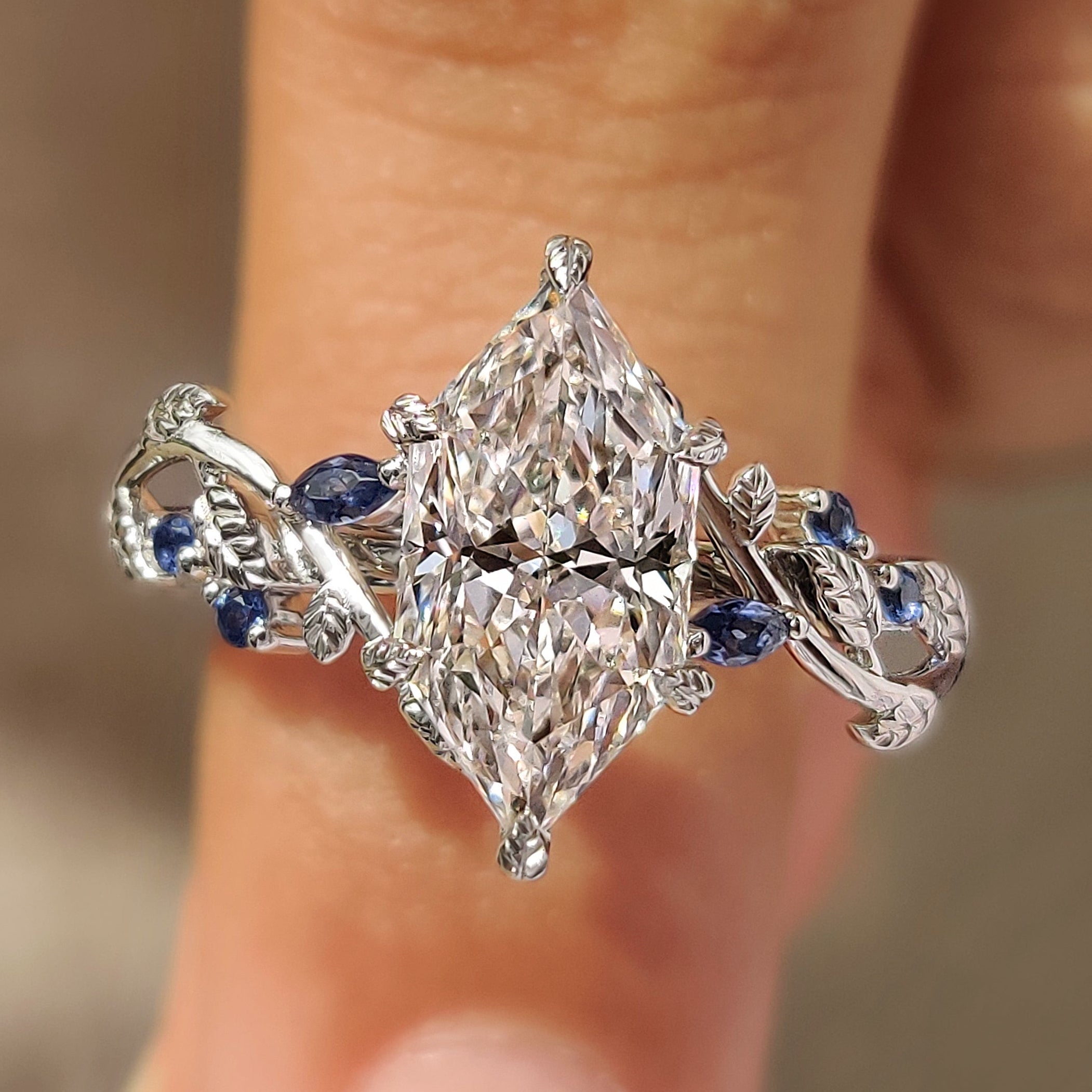 Dutch Marquise Diamond Ring in Cluster Setting Main image