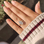 Dutch Marquise Cut Ring with Marquise Side Stones