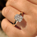 Solitaire Style Cushion Cut Diamond Ring