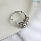 Big Breathtaking 3.5 Carat E/VS1 IGI Certified Diamond three stone Engagement Ring - DisneyValley 