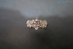 Unique Engagement ring with Marquise Cut Diamond minimalist ring - DisneyValley 