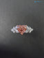 Pink Diamond Lab Grown Diamond Heart Shape Engagement Ring Jewelry Gifts Stackable Ring - DisneyValley 