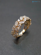 Diamond Wedding Ring with Marquise Diamond Unique Jewelry, Marquise Cut Ring - DisneyValley 