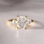 IGI Certified 2CT Elongated Cushion Cut Lab Grown E VVS Diamond engagement Ring - DisneyValley 
