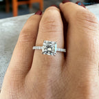 1.5 ct Lab Grown Diamond Ring , Princess Cut Engagement Ring - DisneyValley 