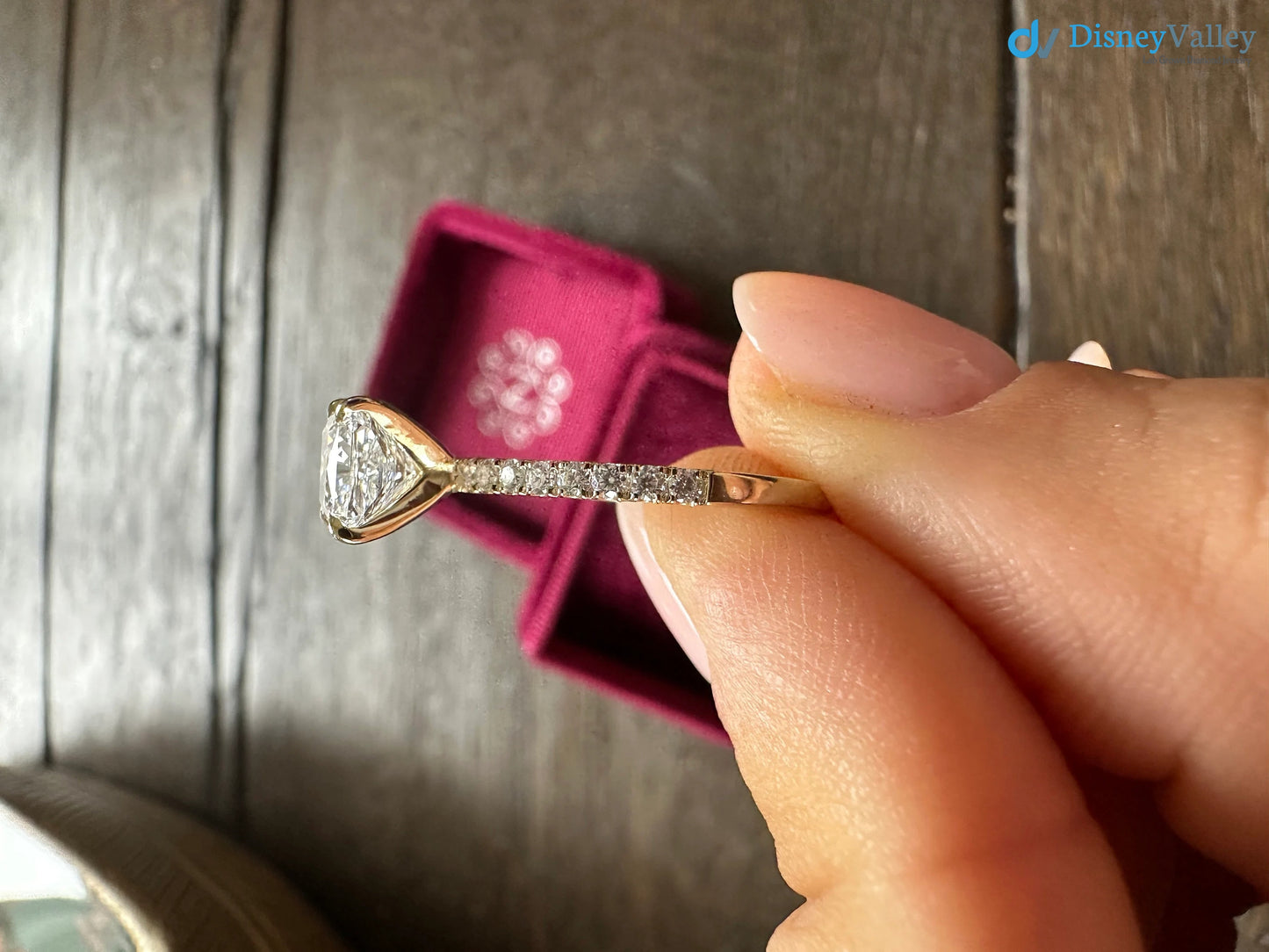 1.5 ct Lab Grown Diamond Ring , Princess Cut Engagement Ring - DisneyValley 