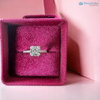 1.5 ct Lab Grown Diamond Ring , Princess Cut Engagement Ring - DisneyValley 