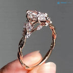 2 Ct Floral Marquise Cut Lab Grown Diamond Wedding Gift Ring Floral Vintage Design - DisneyValley 