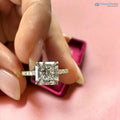 1.5 ct Lab Grown Diamond Ring , Princess Cut Engagement Ring - DisneyValley 