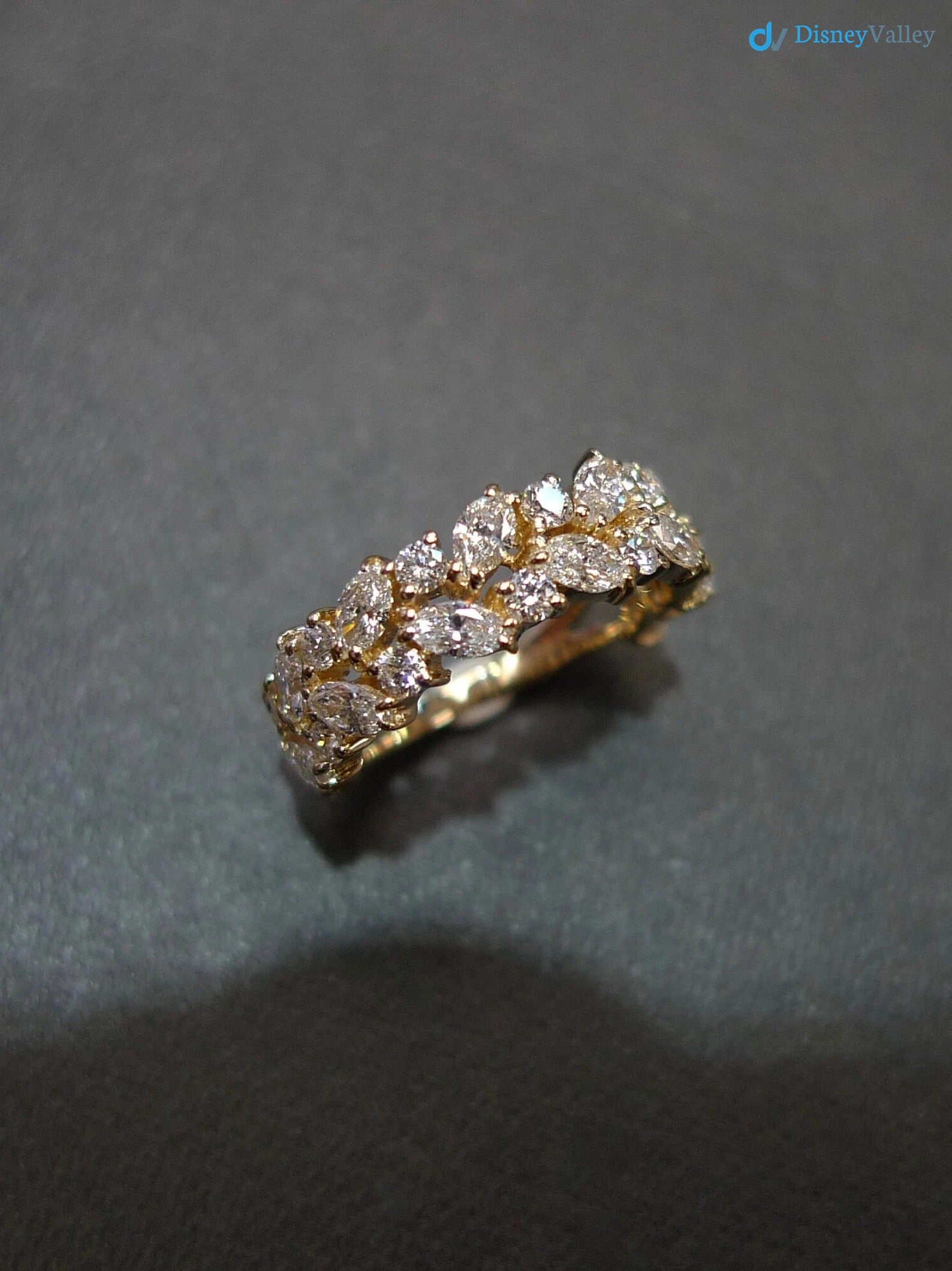 Diamond Wedding Ring with Marquise Diamond Unique Jewelry, Marquise Cut Ring - DisneyValley 