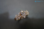 Unique Engagement ring with Marquise Cut Diamond minimalist ring - DisneyValley 