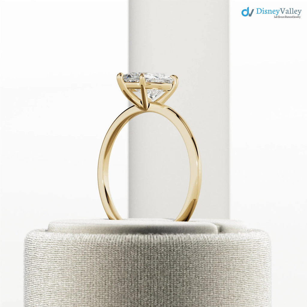 2 Carat Pear Cut Lab Grown Diamond Ring / Pear Shaped Engagement Ring - DisneyValley 