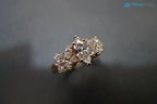 Unique Engagement ring with Marquise Cut Diamond minimalist ring - DisneyValley 