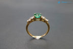 Emerald Ring, Green Emerald Ring, Gift for her, Marquise Ring, Vintage Engagement Ring - DisneyValley 