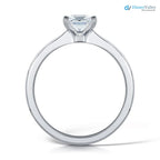 The Paris Ring Princess Lab Diamond Modern Engagement Solitaire Ring - DisneyValley 