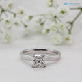 The Paris Ring Princess Lab Diamond Modern Engagement Solitaire Ring - DisneyValley 