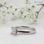 The Paris Ring Princess Lab Diamond Modern Engagement Solitaire Ring - DisneyValley 