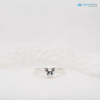 The Valentina Ring Heart Cut Lab Diamond Classic Engagement Solitaire Ring - DisneyValley 