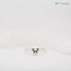 The Valentina Ring Heart Cut Lab Diamond Classic Engagement Solitaire Ring - DisneyValley 