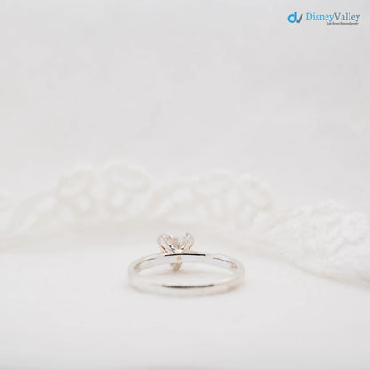 The Valentina Ring Heart Cut Lab Diamond Classic Engagement Solitaire Ring - DisneyValley 