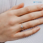 The Valentina Ring Heart Cut Lab Diamond Classic Engagement Solitaire Ring - DisneyValley 