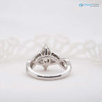 The Zelmera Ring 2.35ct D-E VVS1 Marquise Cut Shoulder Set Engagement Ring - DisneyValley 