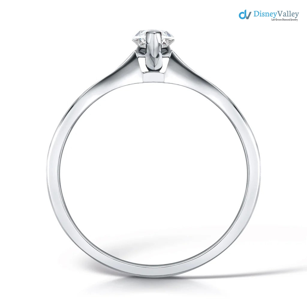 The Nouveau Ring Lab Diamond Marquise Cut Shoulder Set Engagement Ring - DisneyValley 