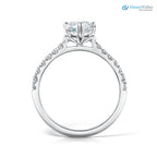 The Nouveau Ring Lab Diamond Marquise Cut Shoulder Set Engagement Ring - DisneyValley 