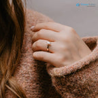 The Ottilie Ring Marquise Lab Diamond Timeless Engagement Solitaire Rings - DisneyValley 