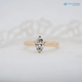 The Ottilie Ring Marquise Lab Diamond Timeless Engagement Solitaire Rings - DisneyValley 