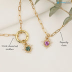 1 caret Heart diamond halo Charm Necklace an pendent