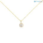 Dahlia Charm Solitaire Necklace, 0.50ct Lab Diamond