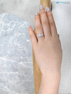 Marquise Diamond Unique Women Best Man Made Lab Grown Diamond Engagement Ring - DisneyValley 