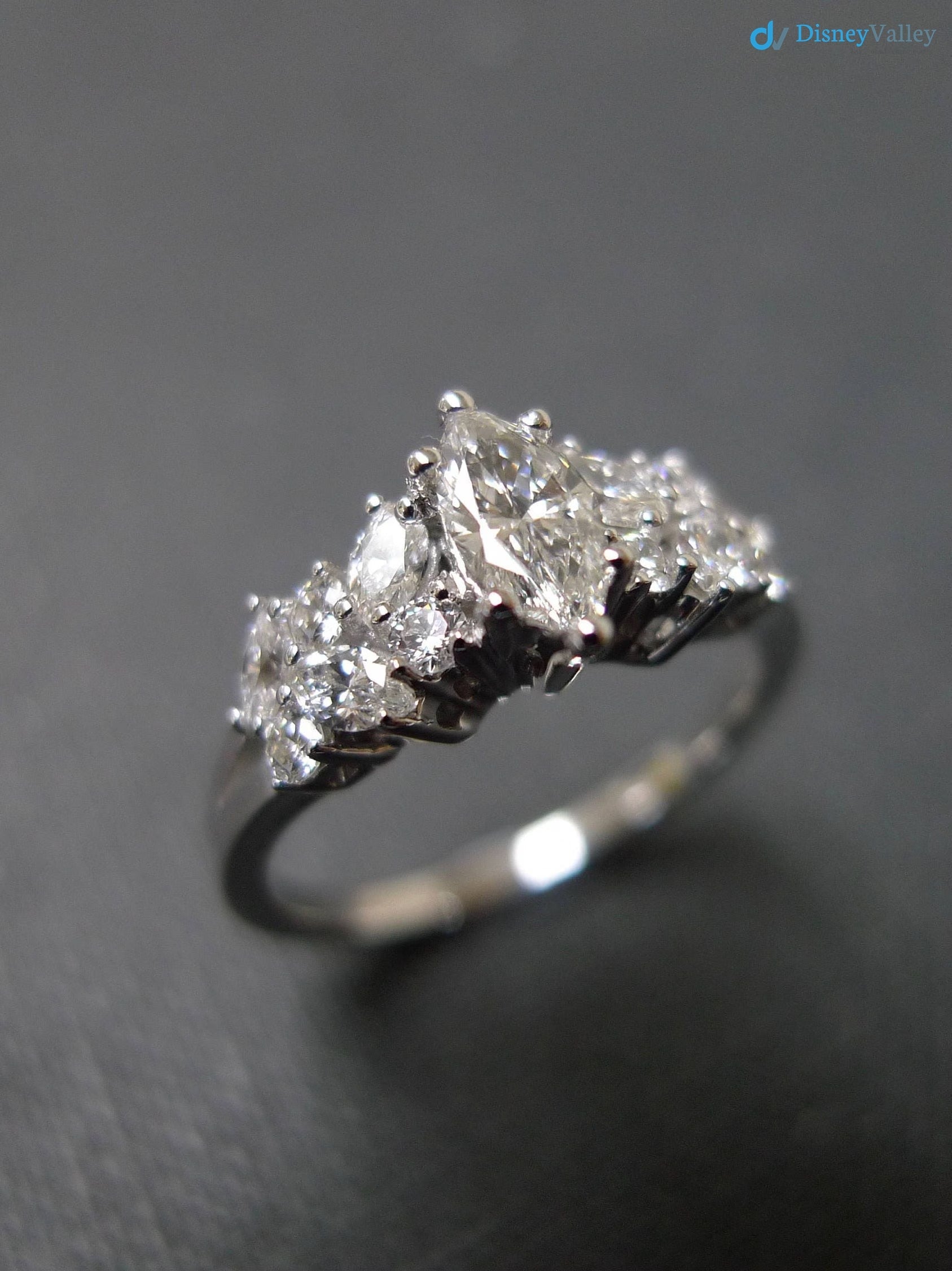 Marquise Diamond Unique Women Best Man Made Lab Grown Diamond Engagement Ring - DisneyValley 