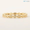 Alternating diamond eternity wedding band, Art Deco Diamond Eternity Ring