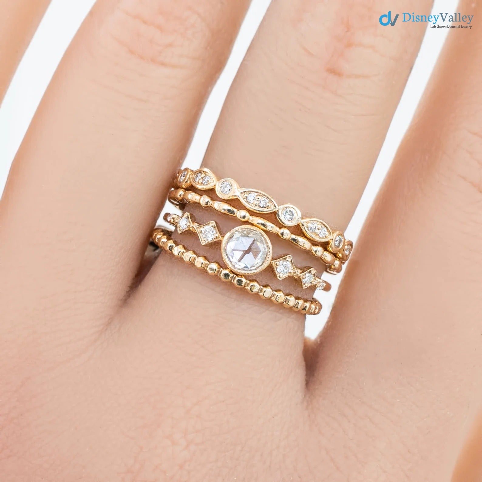 Alternating diamond eternity wedding band, Art Deco Diamond Eternity Ring