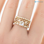 Alternating diamond eternity wedding band, Art Deco Diamond Eternity Ring