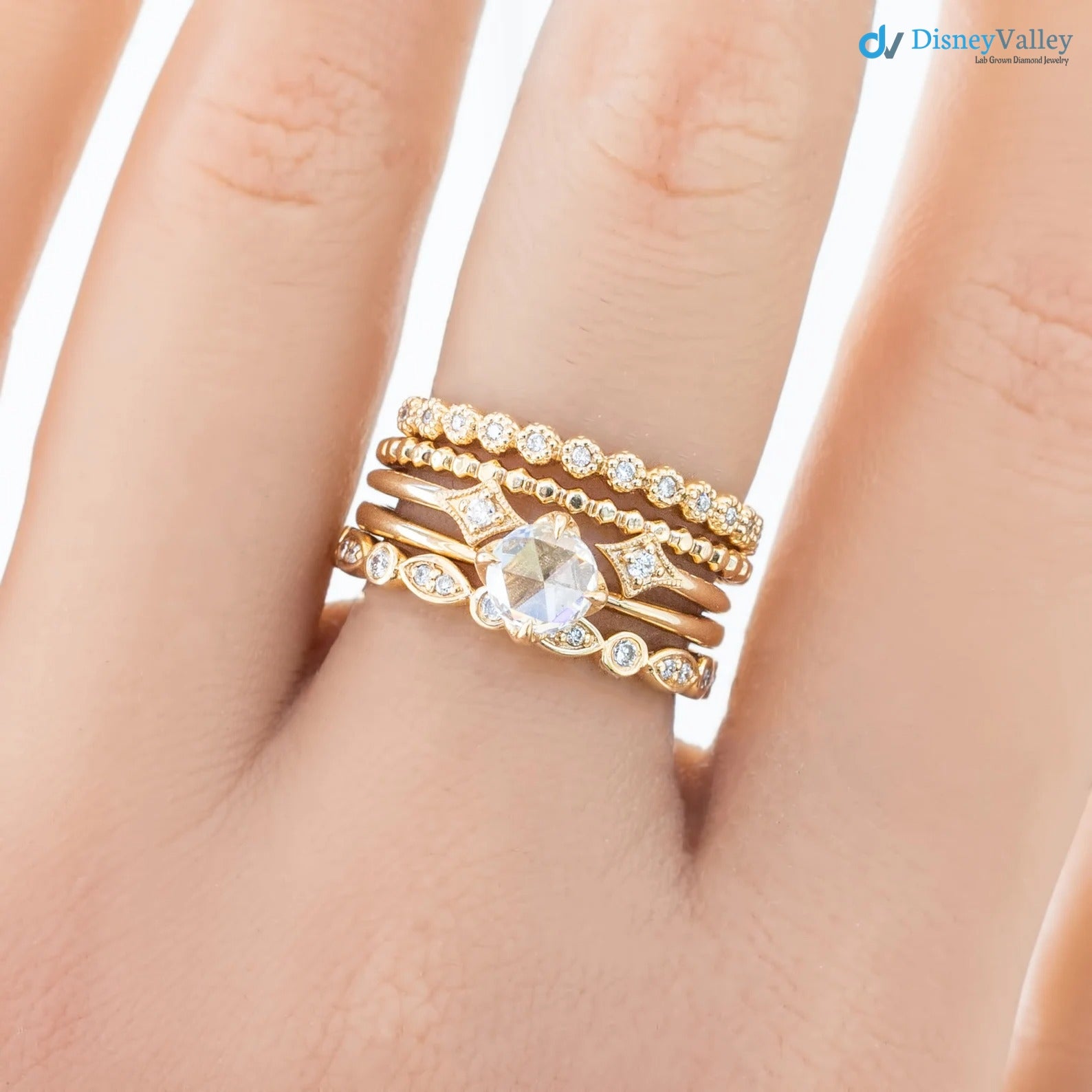 Alternating diamond eternity wedding band, Art Deco Diamond Eternity Ring